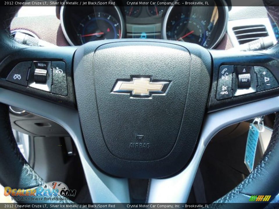 2012 Chevrolet Cruze LT Silver Ice Metallic / Jet Black/Sport Red Photo #22