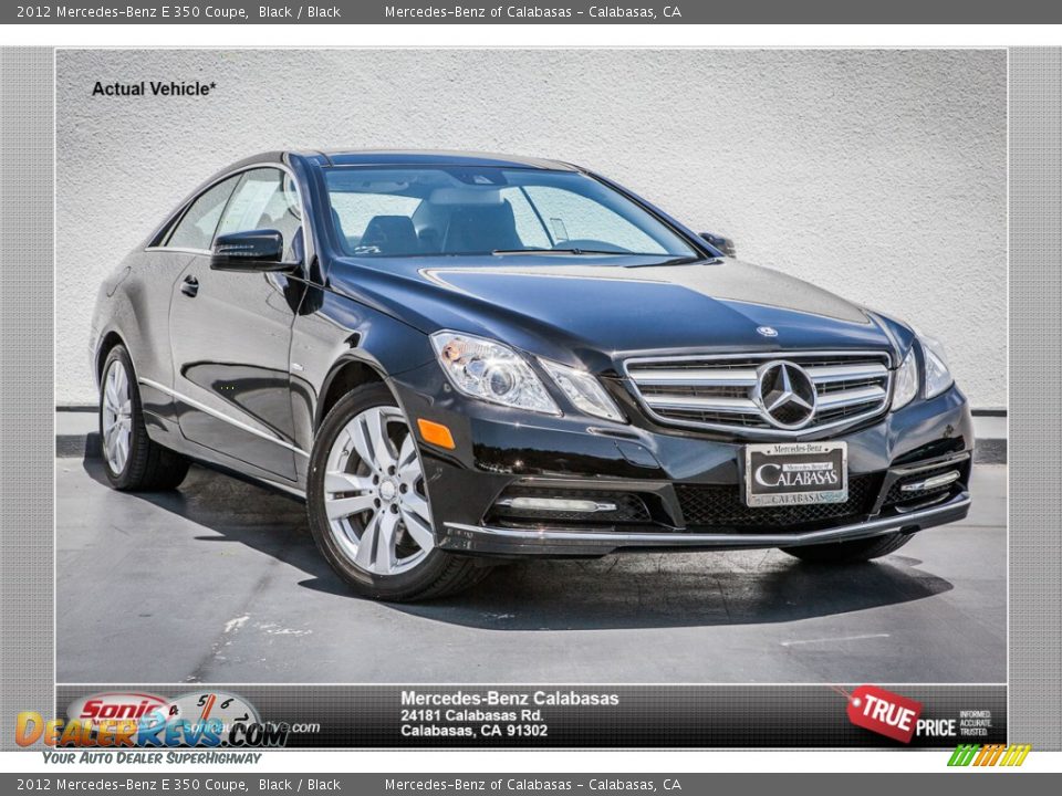 2012 Mercedes-Benz E 350 Coupe Black / Black Photo #1