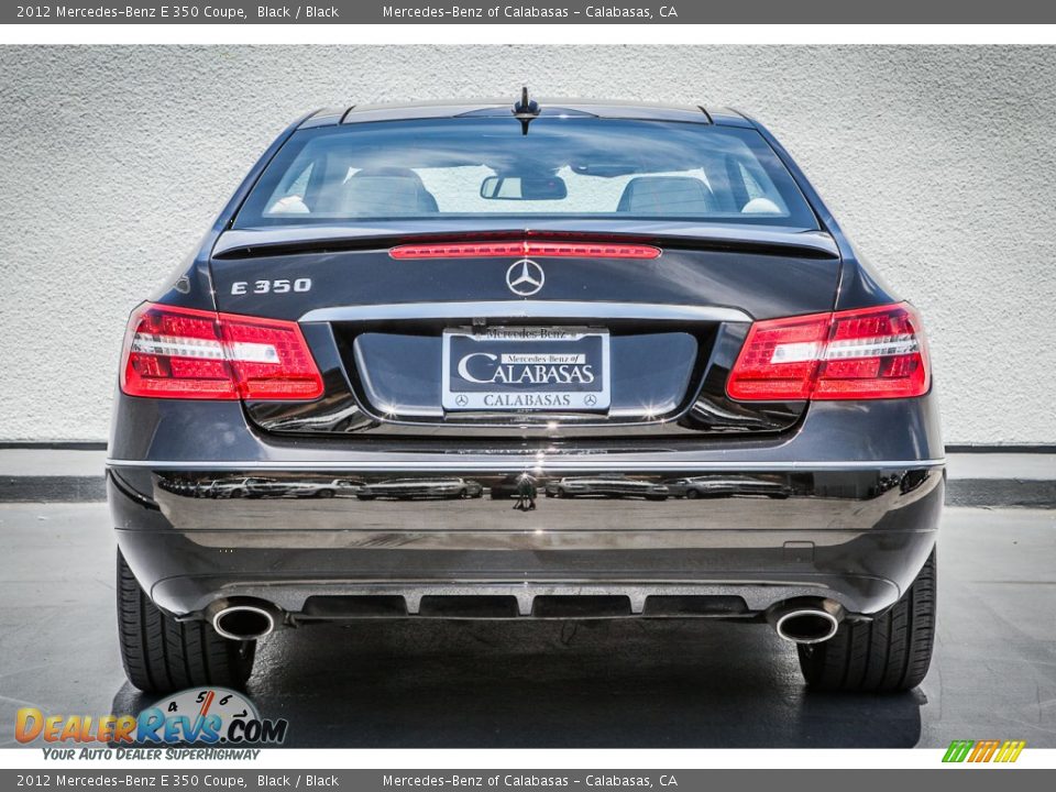 2012 Mercedes-Benz E 350 Coupe Black / Black Photo #3