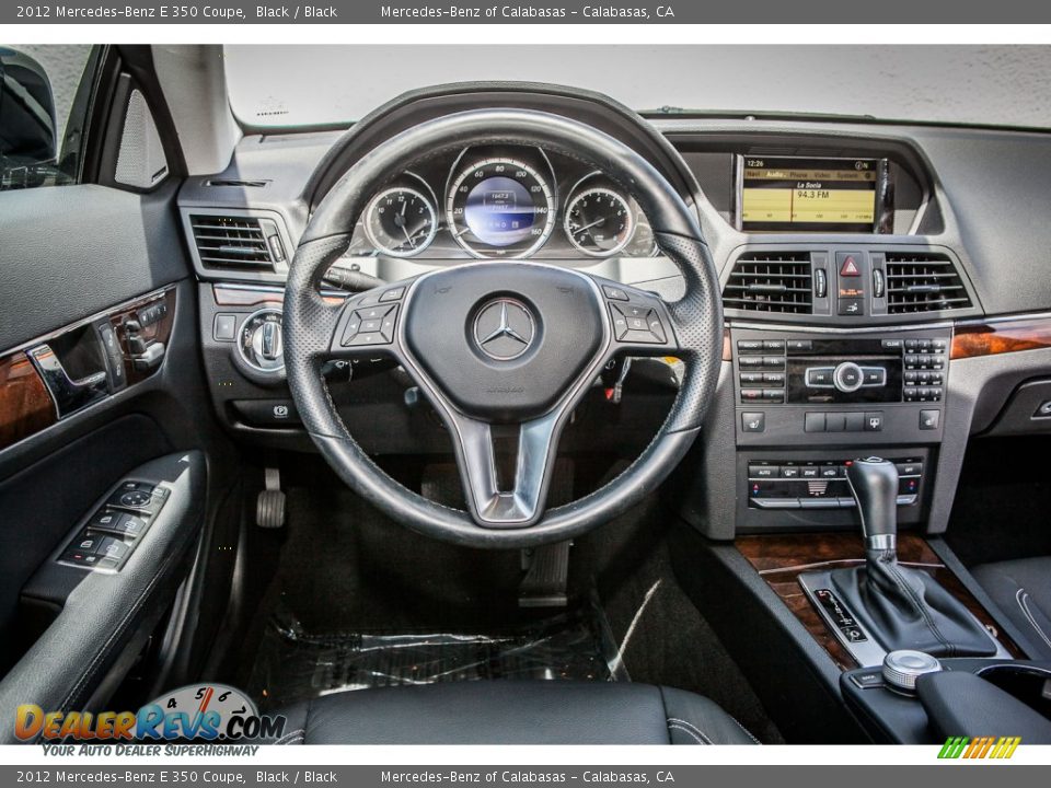 2012 Mercedes-Benz E 350 Coupe Black / Black Photo #4