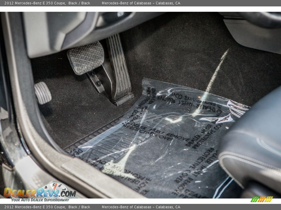 2012 Mercedes-Benz E 350 Coupe Black / Black Photo #6