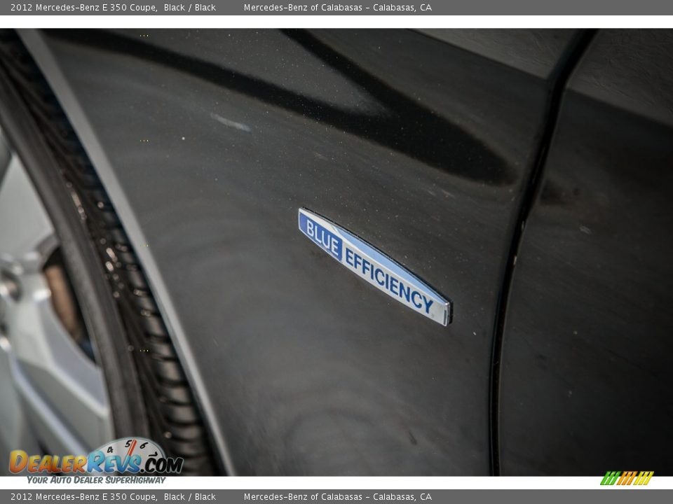 2012 Mercedes-Benz E 350 Coupe Black / Black Photo #7