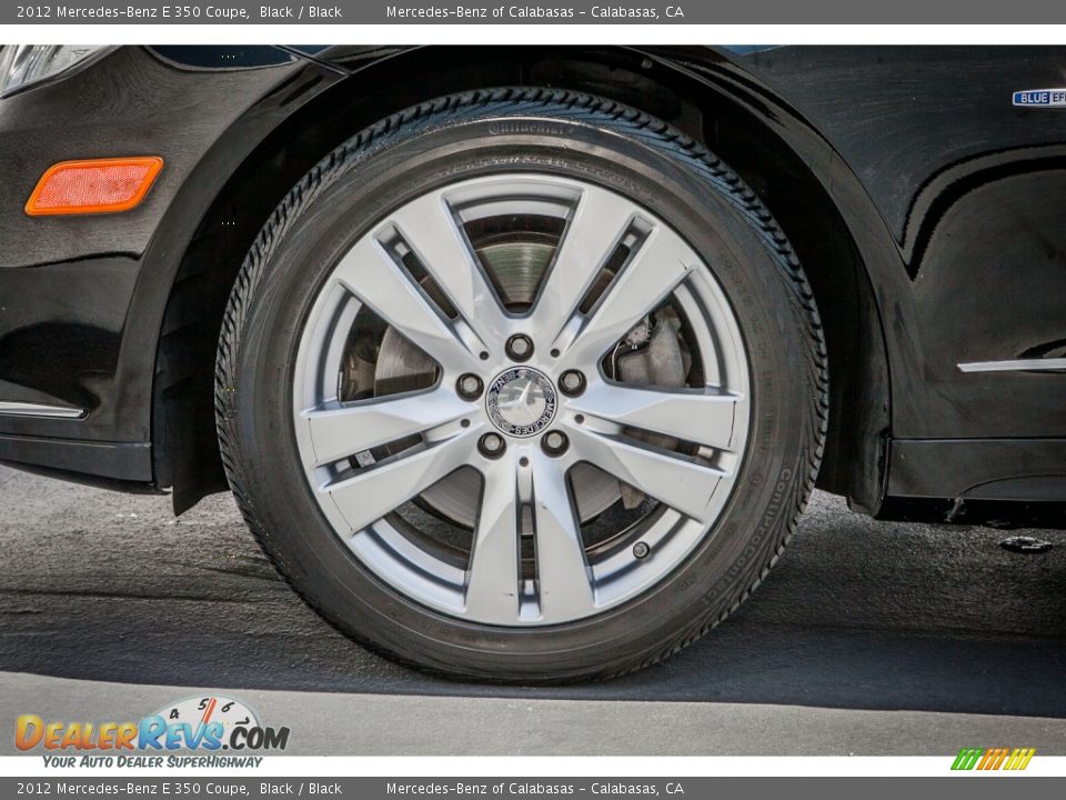 2012 Mercedes-Benz E 350 Coupe Black / Black Photo #8