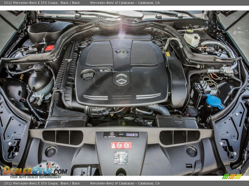 2012 Mercedes-Benz E 350 Coupe Black / Black Photo #9