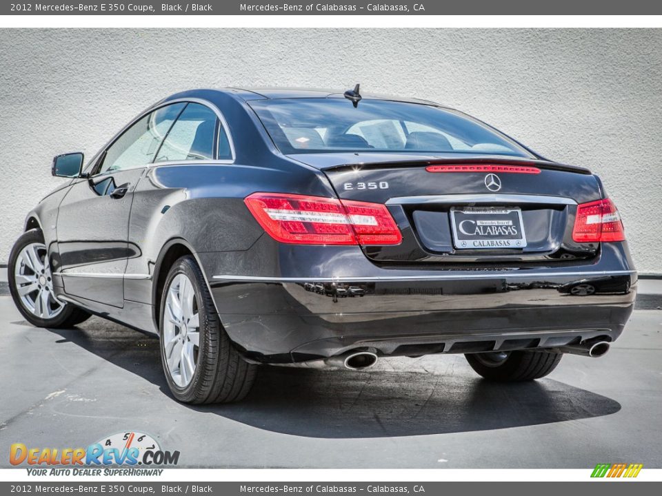 2012 Mercedes-Benz E 350 Coupe Black / Black Photo #10
