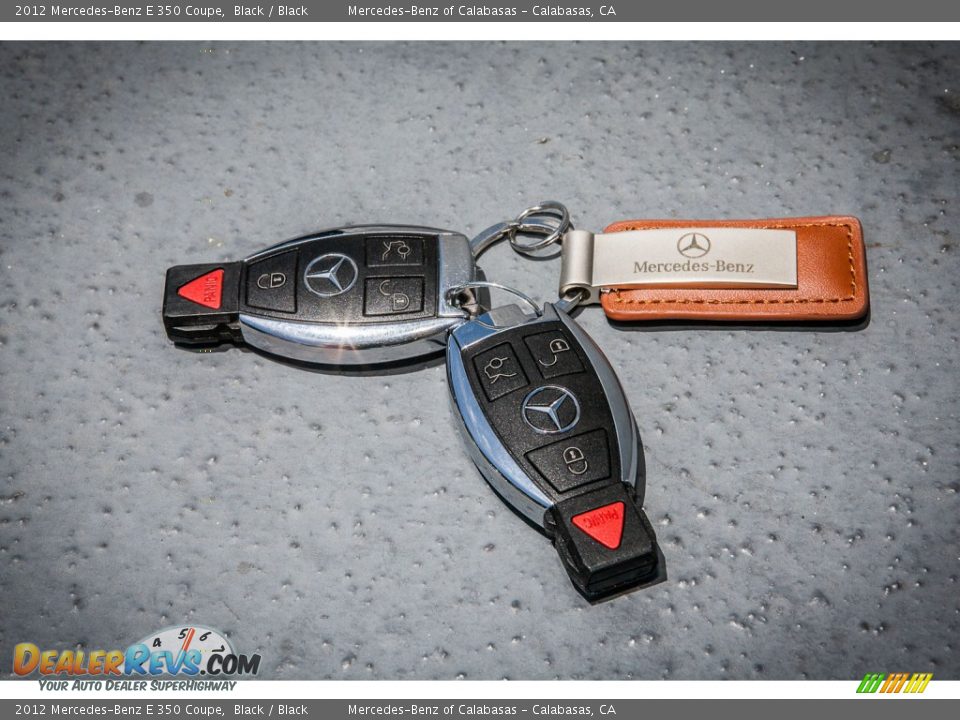 2012 Mercedes-Benz E 350 Coupe Black / Black Photo #11