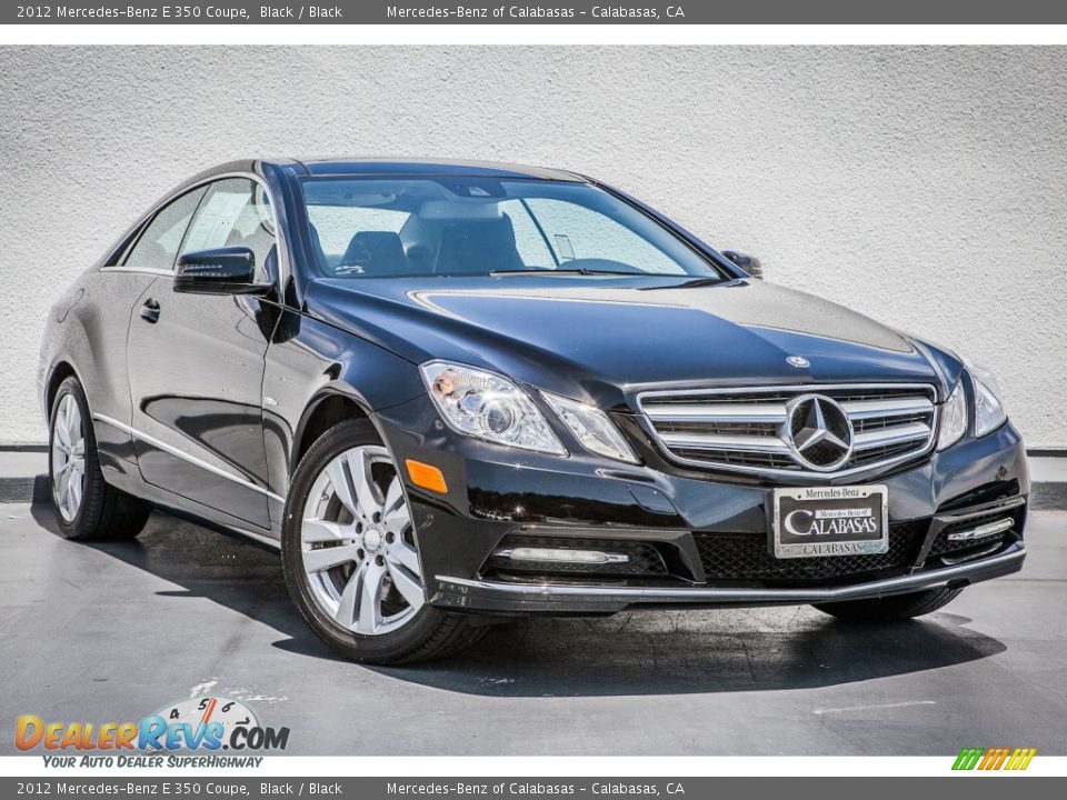 2012 Mercedes-Benz E 350 Coupe Black / Black Photo #12