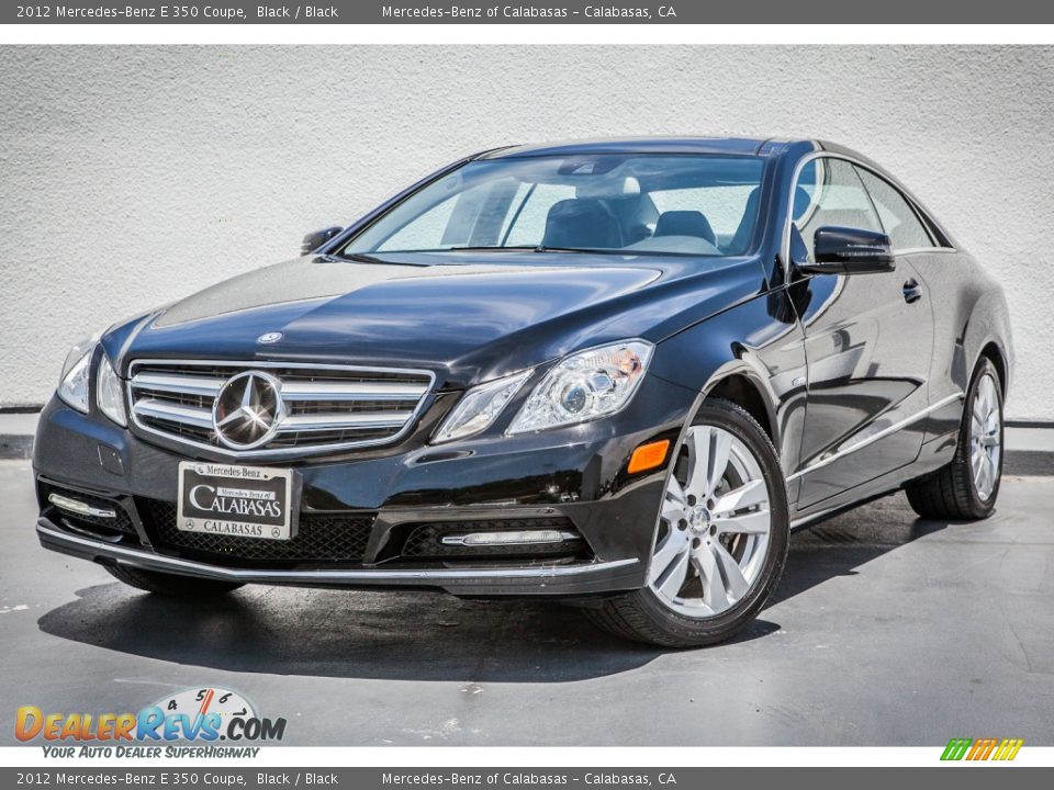 2012 Mercedes-Benz E 350 Coupe Black / Black Photo #13