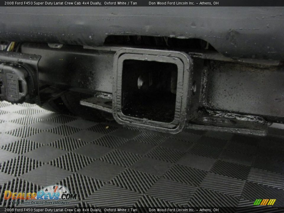 2008 Ford F450 Super Duty Lariat Crew Cab 4x4 Dually Oxford White / Tan Photo #9