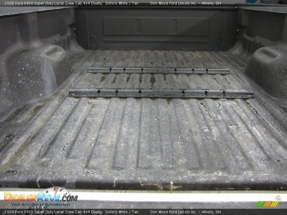 2008 Ford F450 Super Duty Lariat Crew Cab 4x4 Dually Oxford White / Tan Photo #10