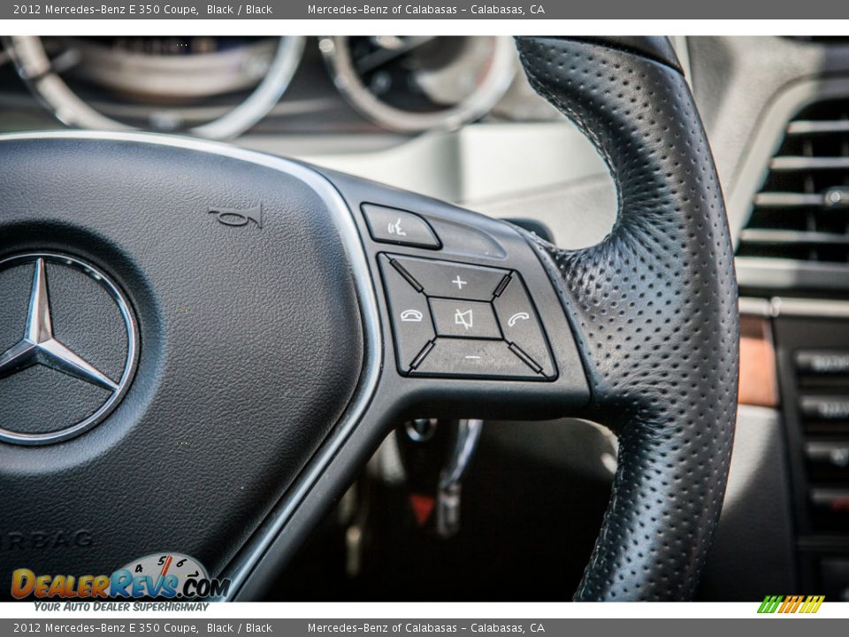 2012 Mercedes-Benz E 350 Coupe Black / Black Photo #15