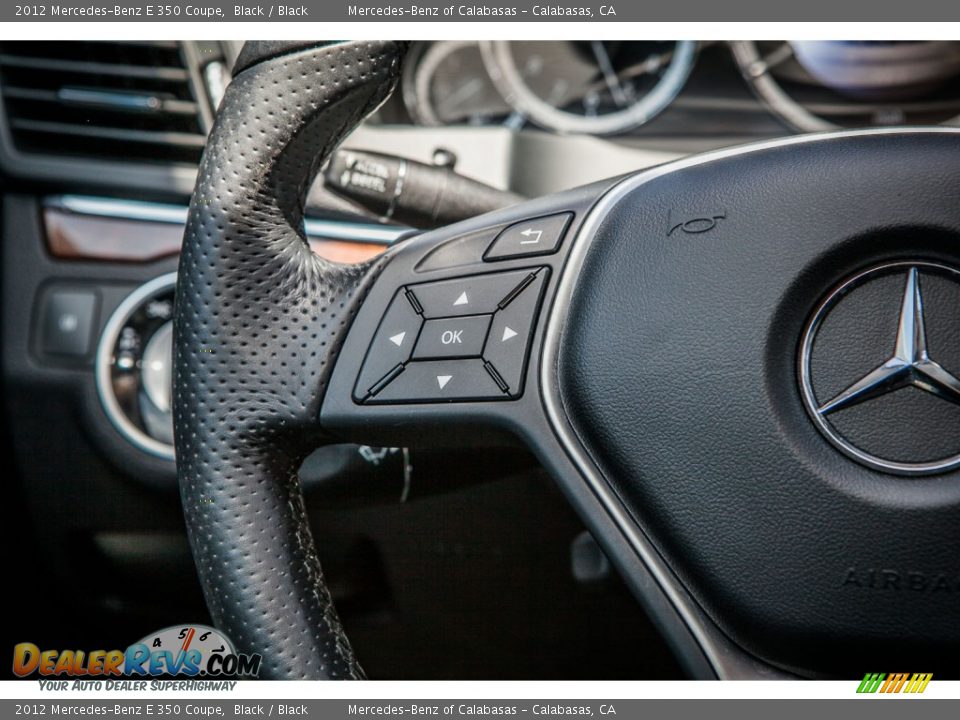 2012 Mercedes-Benz E 350 Coupe Black / Black Photo #16