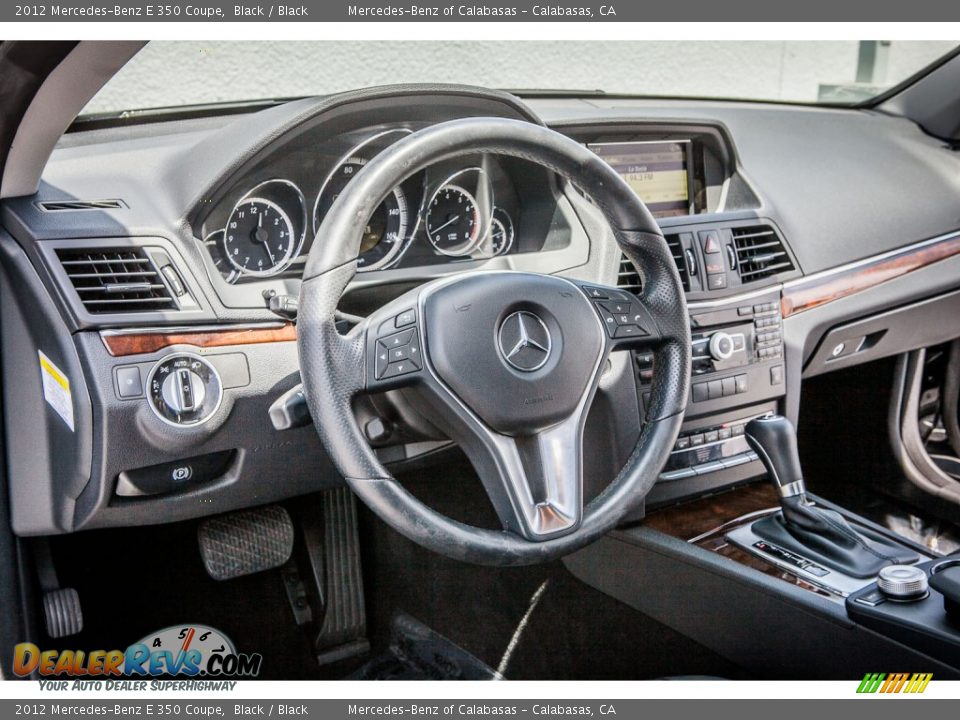 2012 Mercedes-Benz E 350 Coupe Black / Black Photo #17