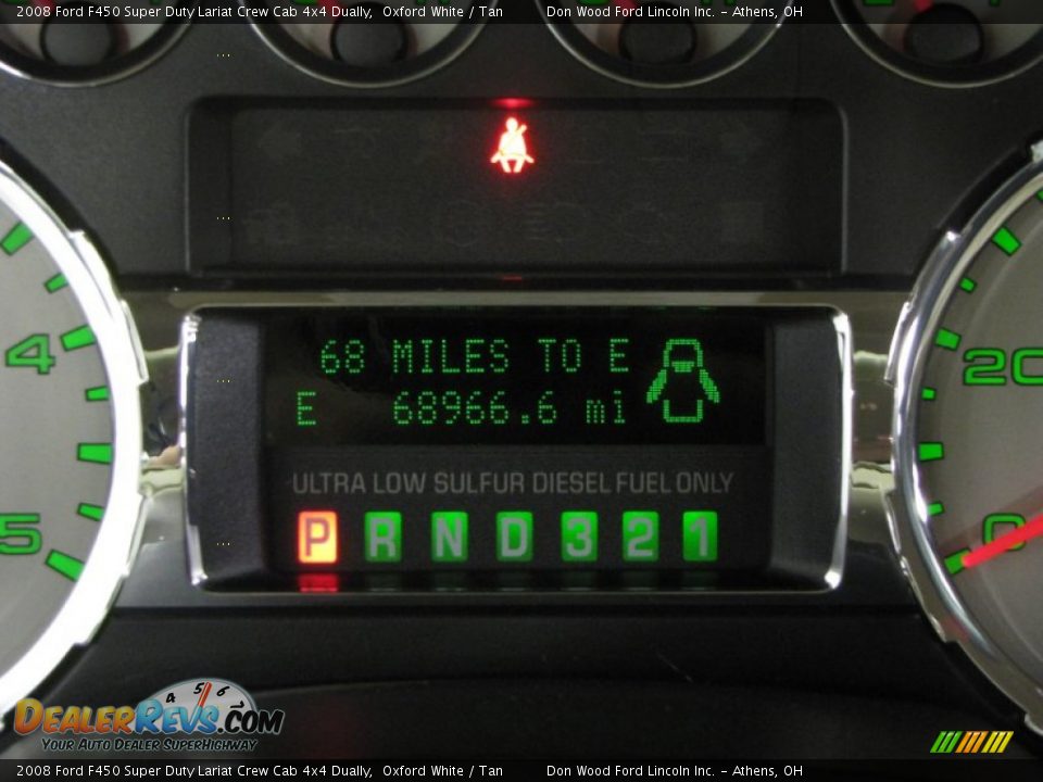 2008 Ford F450 Super Duty Lariat Crew Cab 4x4 Dually Oxford White / Tan Photo #17