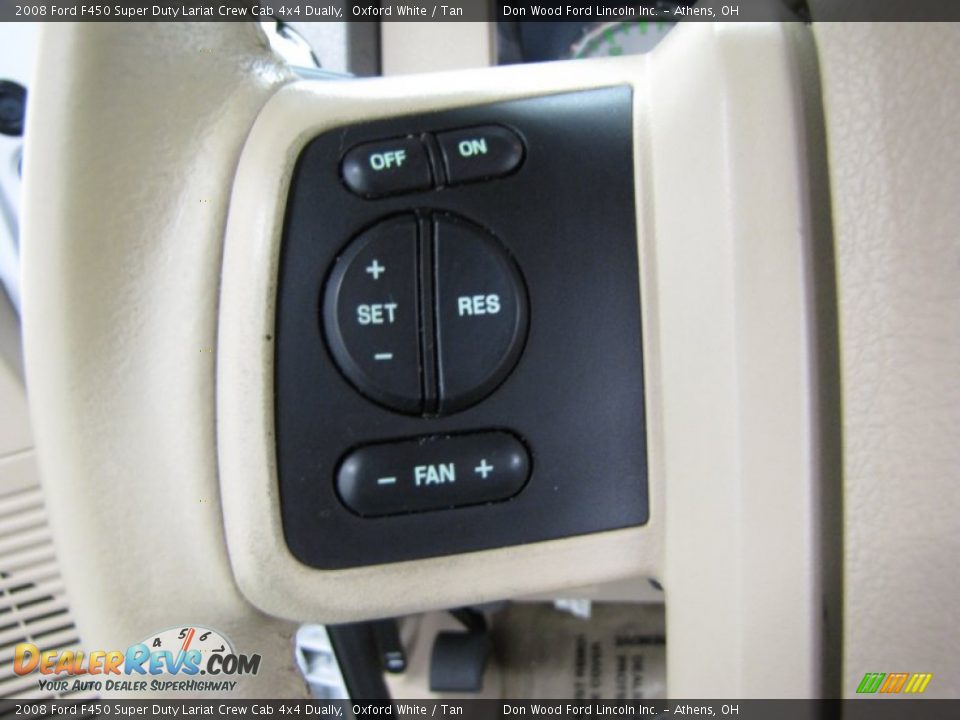 2008 Ford F450 Super Duty Lariat Crew Cab 4x4 Dually Oxford White / Tan Photo #19