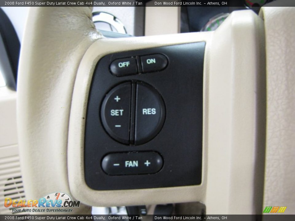 2008 Ford F450 Super Duty Lariat Crew Cab 4x4 Dually Oxford White / Tan Photo #20