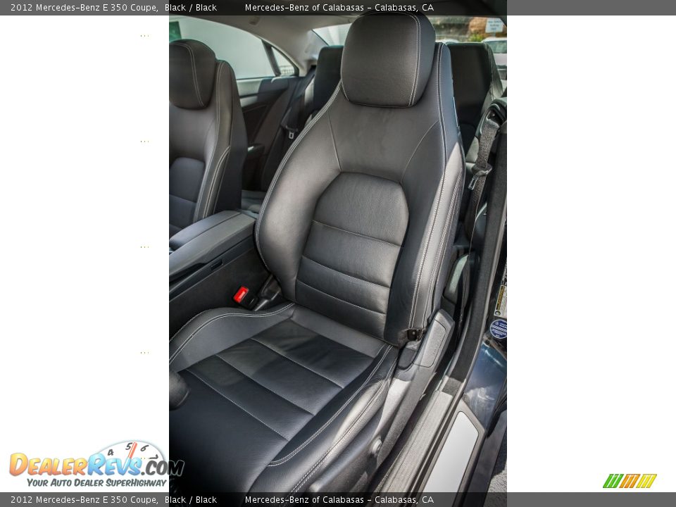 2012 Mercedes-Benz E 350 Coupe Black / Black Photo #20