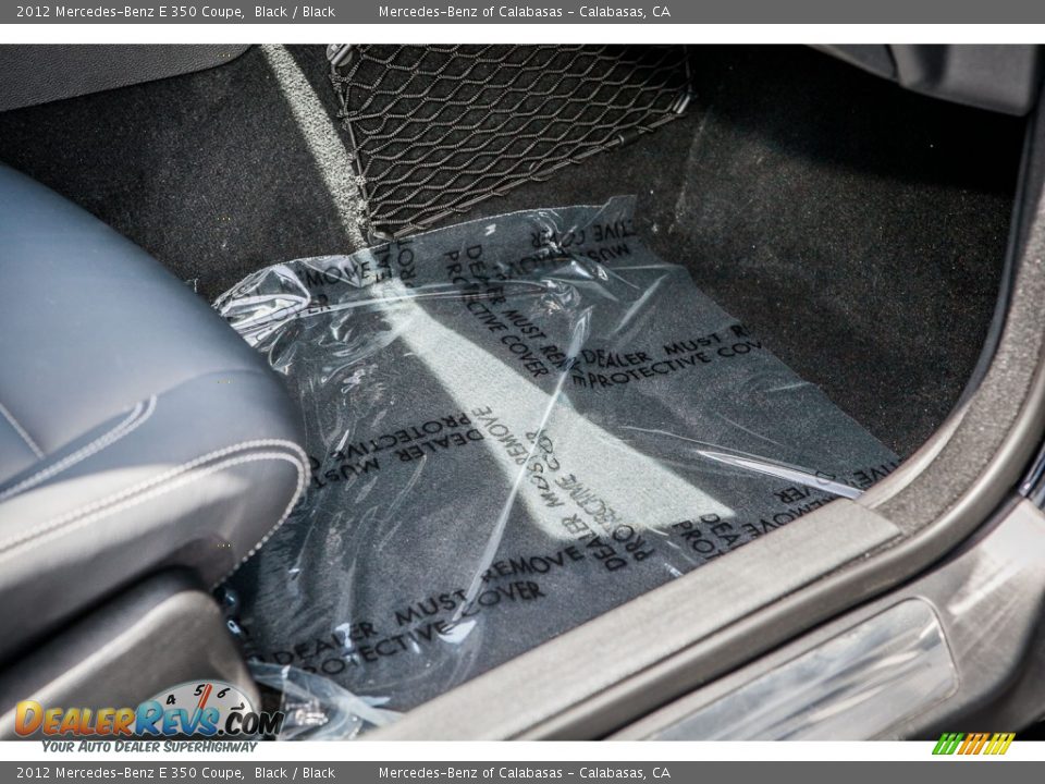 2012 Mercedes-Benz E 350 Coupe Black / Black Photo #22