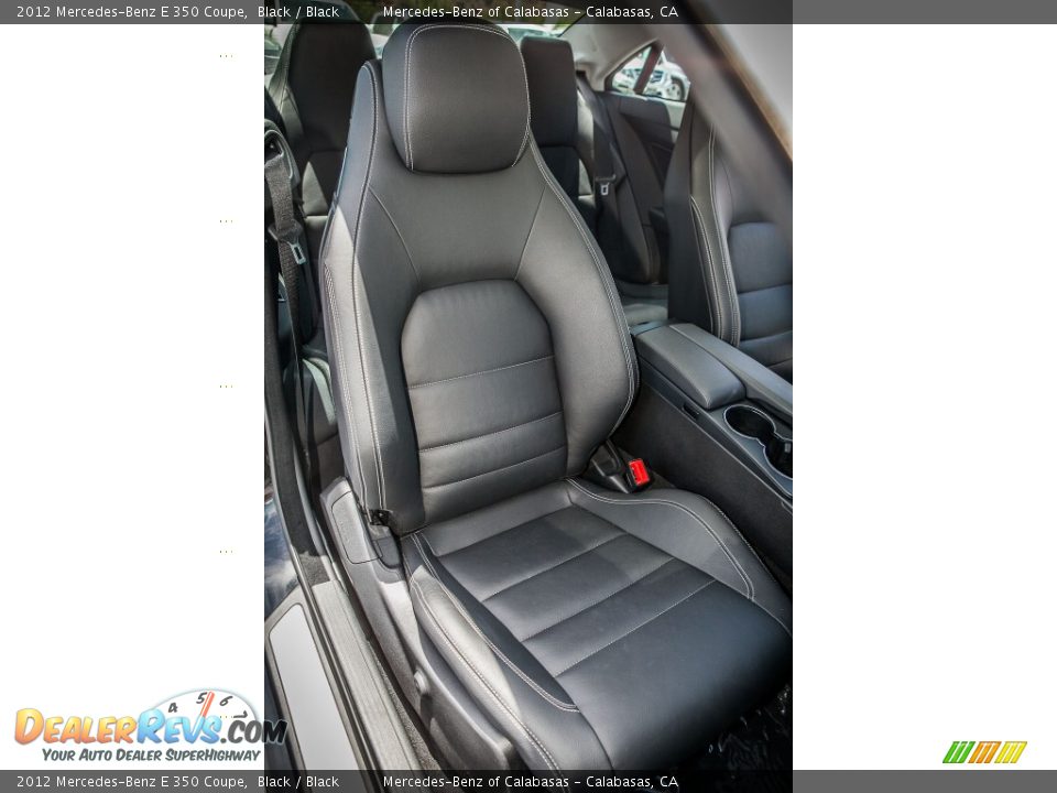 2012 Mercedes-Benz E 350 Coupe Black / Black Photo #24