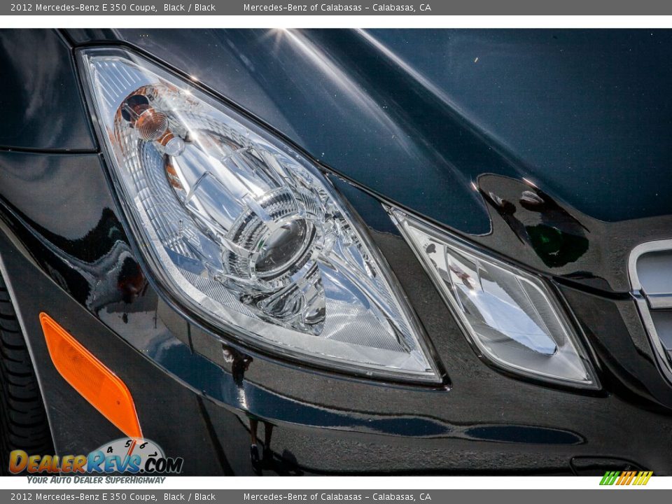2012 Mercedes-Benz E 350 Coupe Black / Black Photo #26
