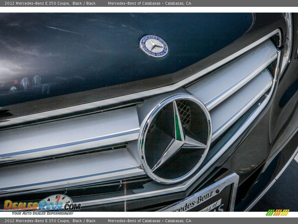 2012 Mercedes-Benz E 350 Coupe Black / Black Photo #27