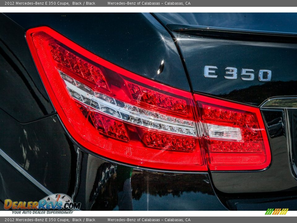 2012 Mercedes-Benz E 350 Coupe Black / Black Photo #28
