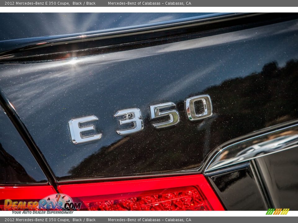 2012 Mercedes-Benz E 350 Coupe Black / Black Photo #29