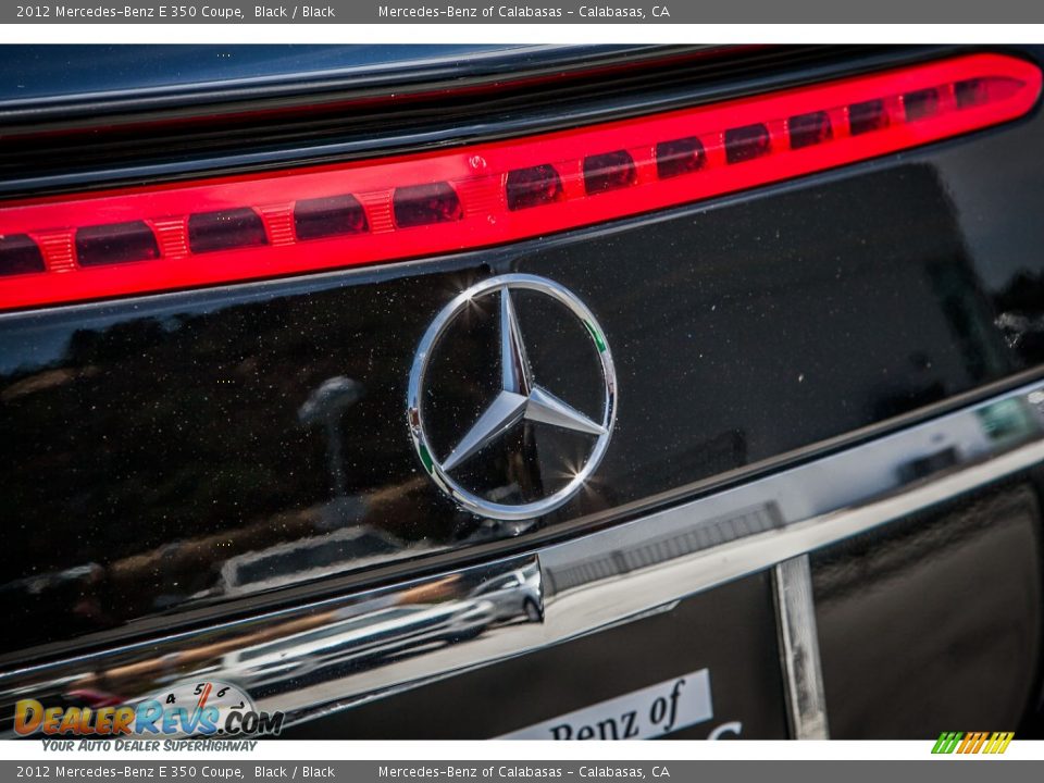 2012 Mercedes-Benz E 350 Coupe Black / Black Photo #30