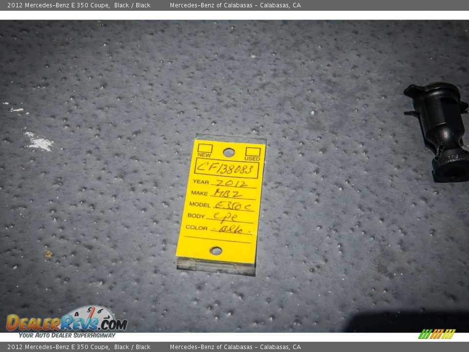 2012 Mercedes-Benz E 350 Coupe Black / Black Photo #32