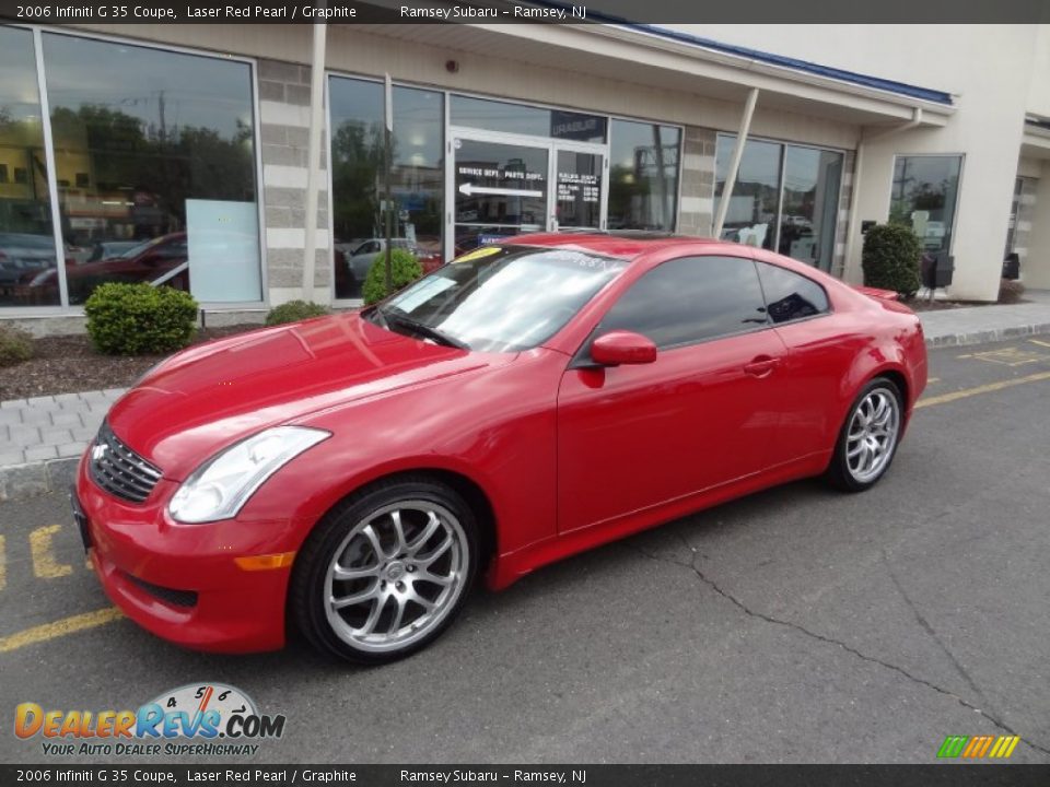 2006 Infiniti G 35 Coupe Laser Red Pearl / Graphite Photo #2