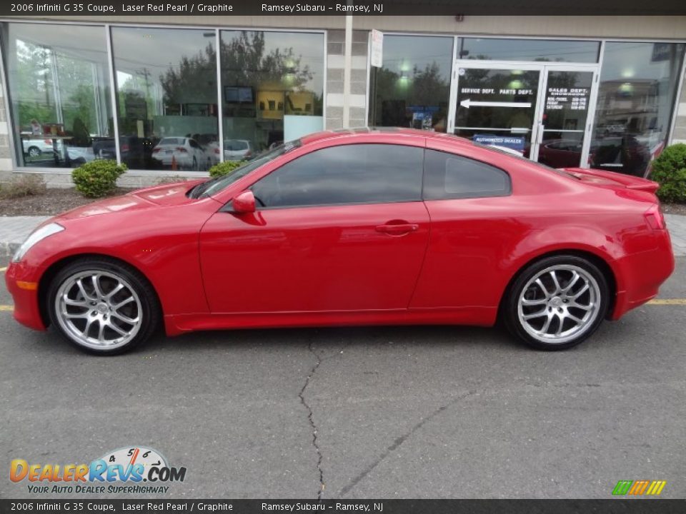 2006 Infiniti G 35 Coupe Laser Red Pearl / Graphite Photo #3