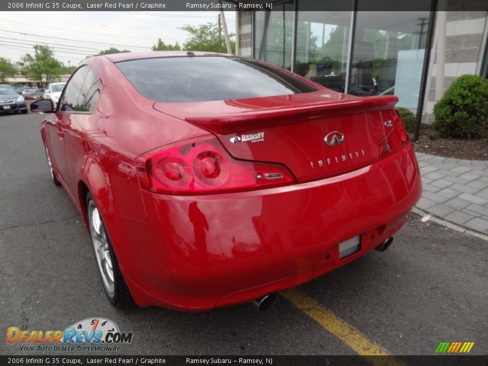 2006 Infiniti G 35 Coupe Laser Red Pearl / Graphite Photo #6