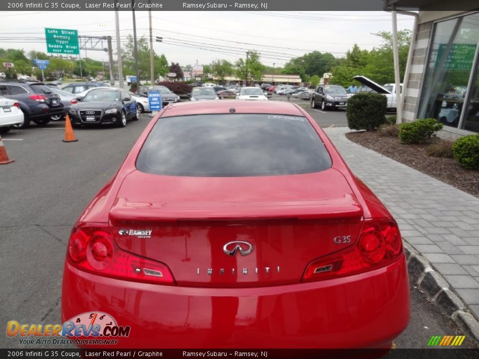 2006 Infiniti G 35 Coupe Laser Red Pearl / Graphite Photo #7