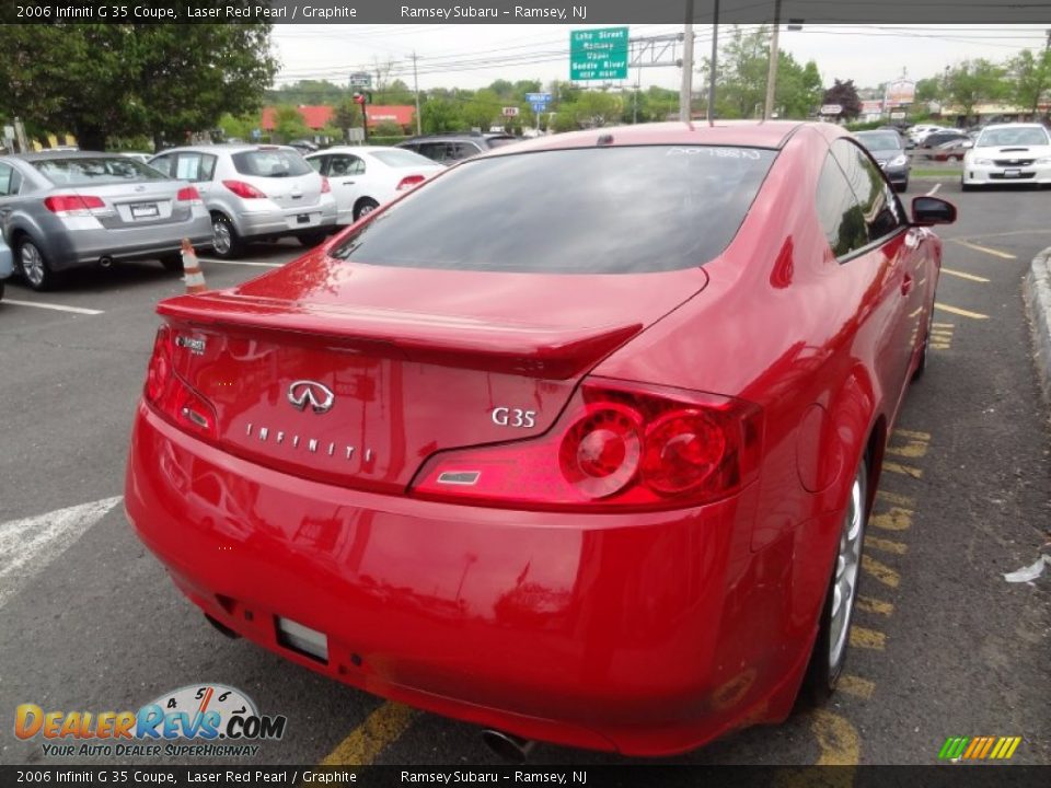 2006 Infiniti G 35 Coupe Laser Red Pearl / Graphite Photo #8