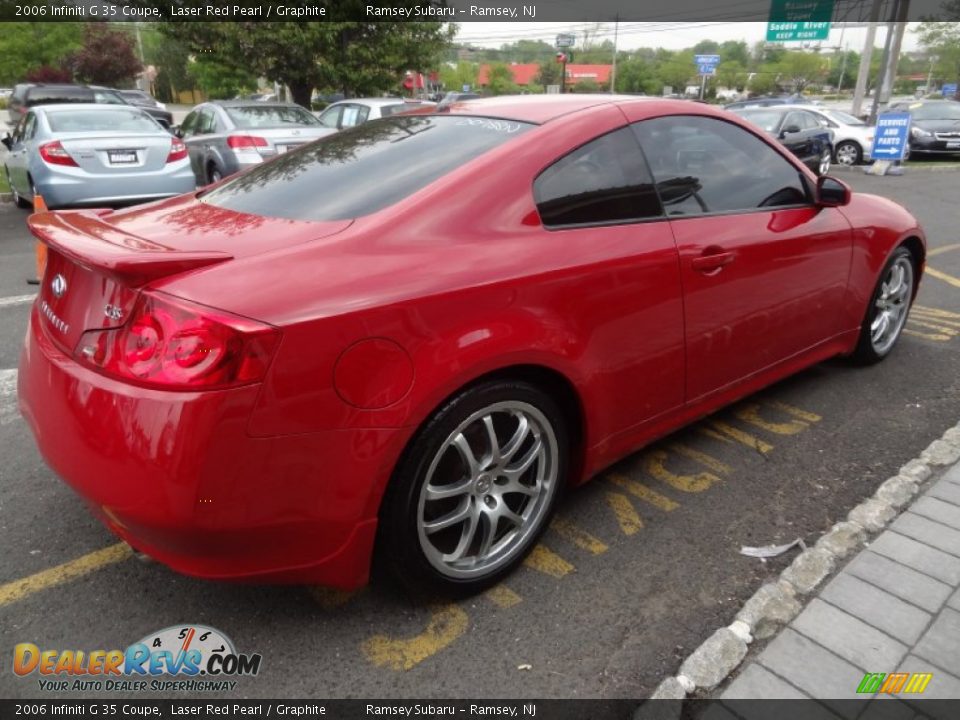 2006 Infiniti G 35 Coupe Laser Red Pearl / Graphite Photo #9