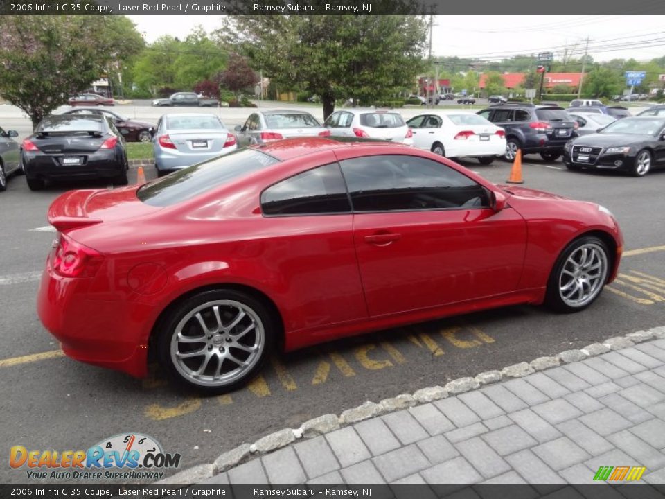 2006 Infiniti G 35 Coupe Laser Red Pearl / Graphite Photo #10