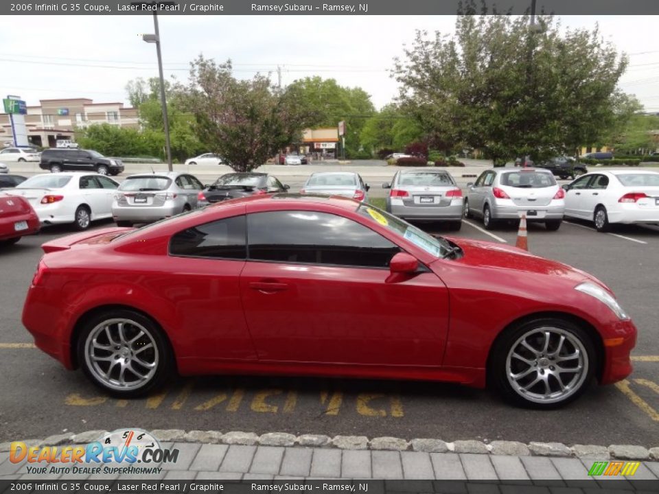 2006 Infiniti G 35 Coupe Laser Red Pearl / Graphite Photo #11