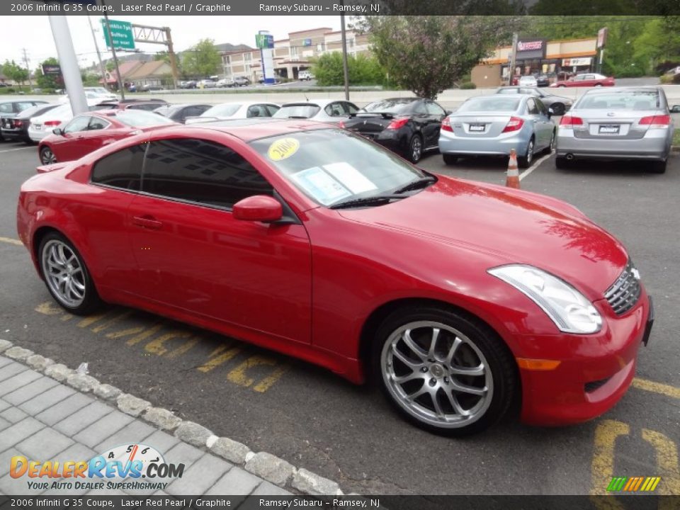 2006 Infiniti G 35 Coupe Laser Red Pearl / Graphite Photo #12