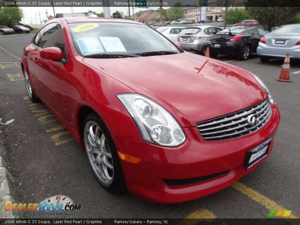2006 Infiniti G 35 Coupe Laser Red Pearl / Graphite Photo #13