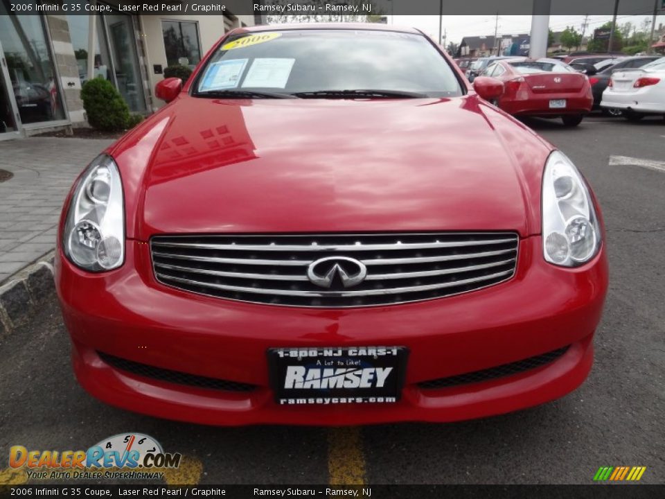 2006 Infiniti G 35 Coupe Laser Red Pearl / Graphite Photo #14