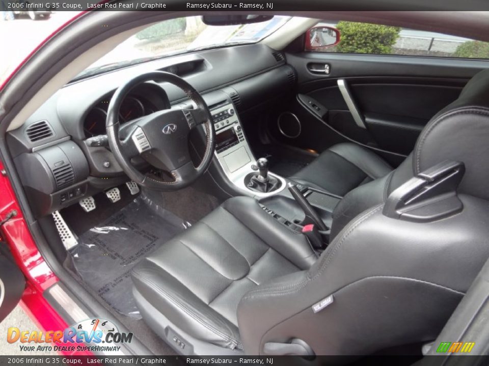2006 Infiniti G 35 Coupe Laser Red Pearl / Graphite Photo #16