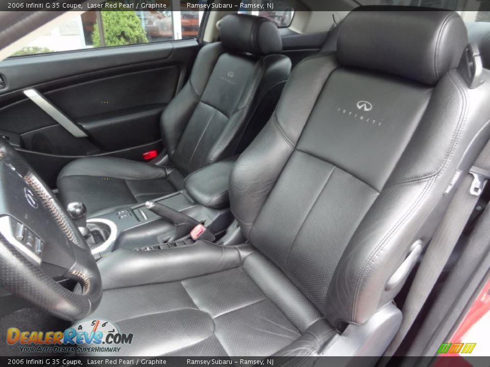 2006 Infiniti G 35 Coupe Laser Red Pearl / Graphite Photo #17