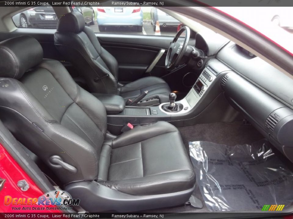 2006 Infiniti G 35 Coupe Laser Red Pearl / Graphite Photo #19