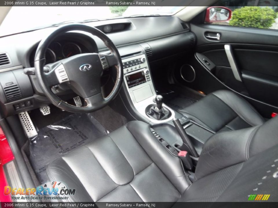 2006 Infiniti G 35 Coupe Laser Red Pearl / Graphite Photo #25
