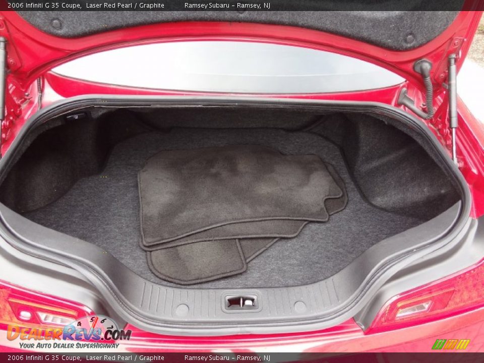 2006 Infiniti G 35 Coupe Laser Red Pearl / Graphite Photo #26