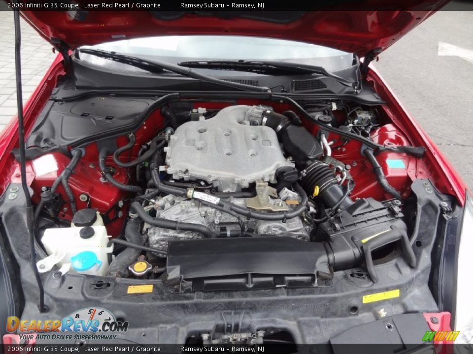 2006 Infiniti G 35 Coupe Laser Red Pearl / Graphite Photo #27