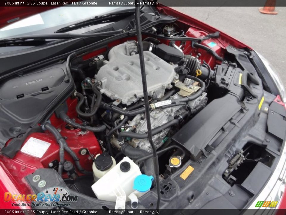 2006 Infiniti G 35 Coupe Laser Red Pearl / Graphite Photo #29