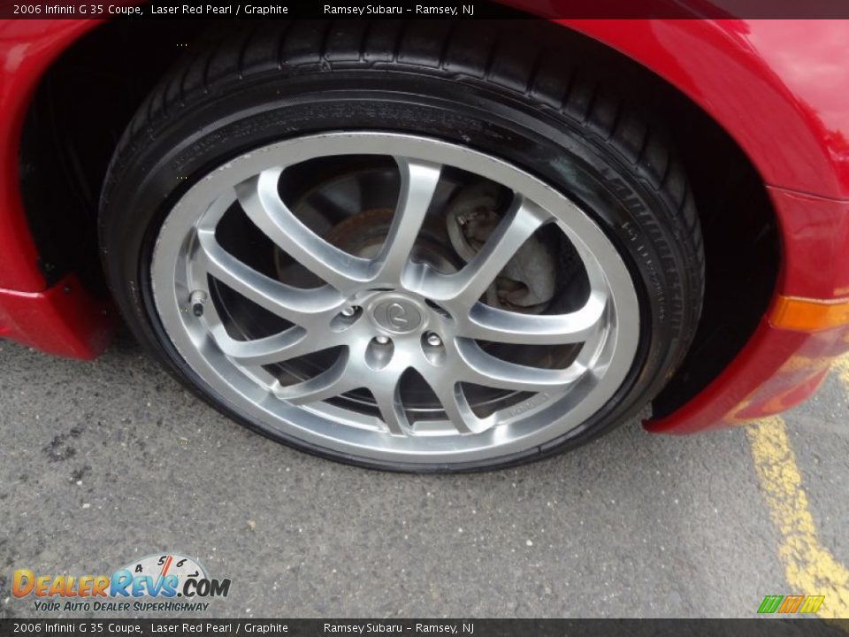 2006 Infiniti G 35 Coupe Laser Red Pearl / Graphite Photo #30