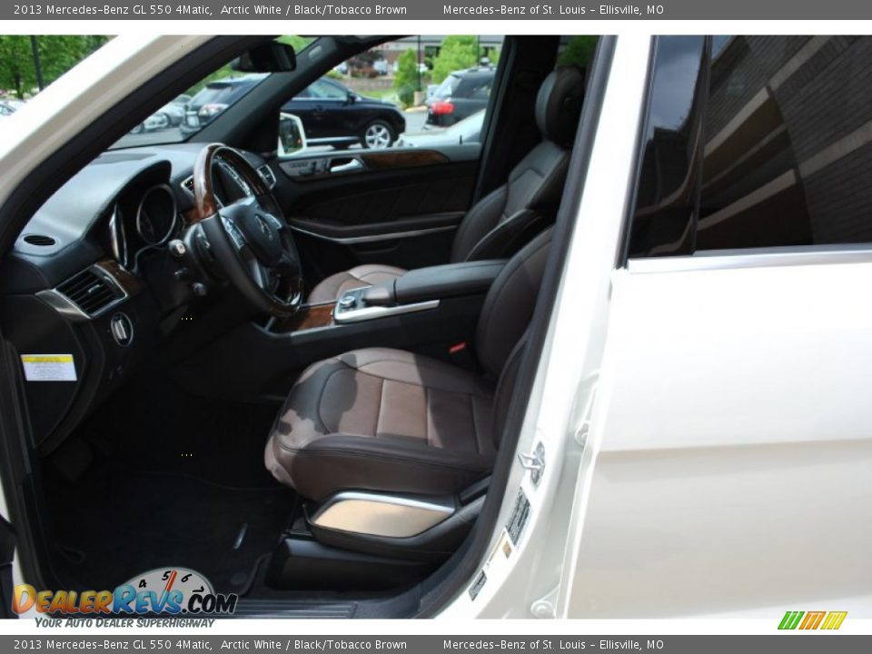 2013 Mercedes-Benz GL 550 4Matic Arctic White / Black/Tobacco Brown Photo #2