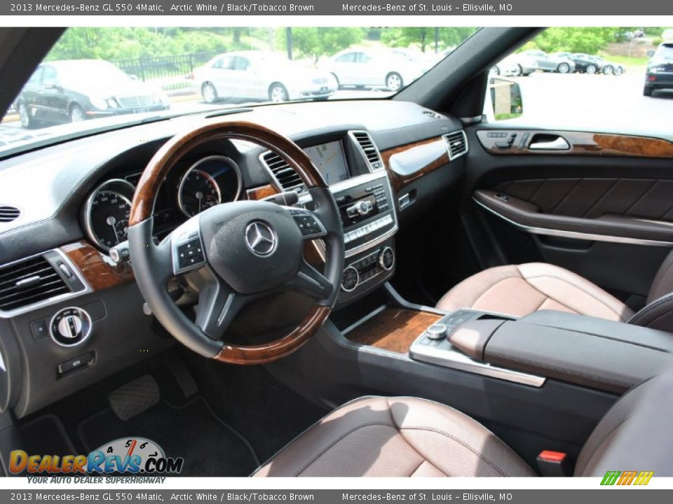 Black/Tobacco Brown Interior - 2013 Mercedes-Benz GL 550 4Matic Photo #3